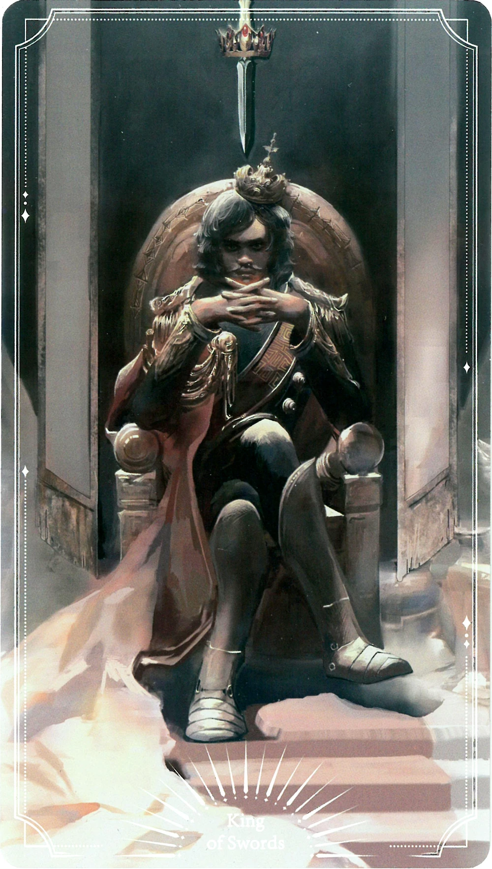 George Augustus III on his throne