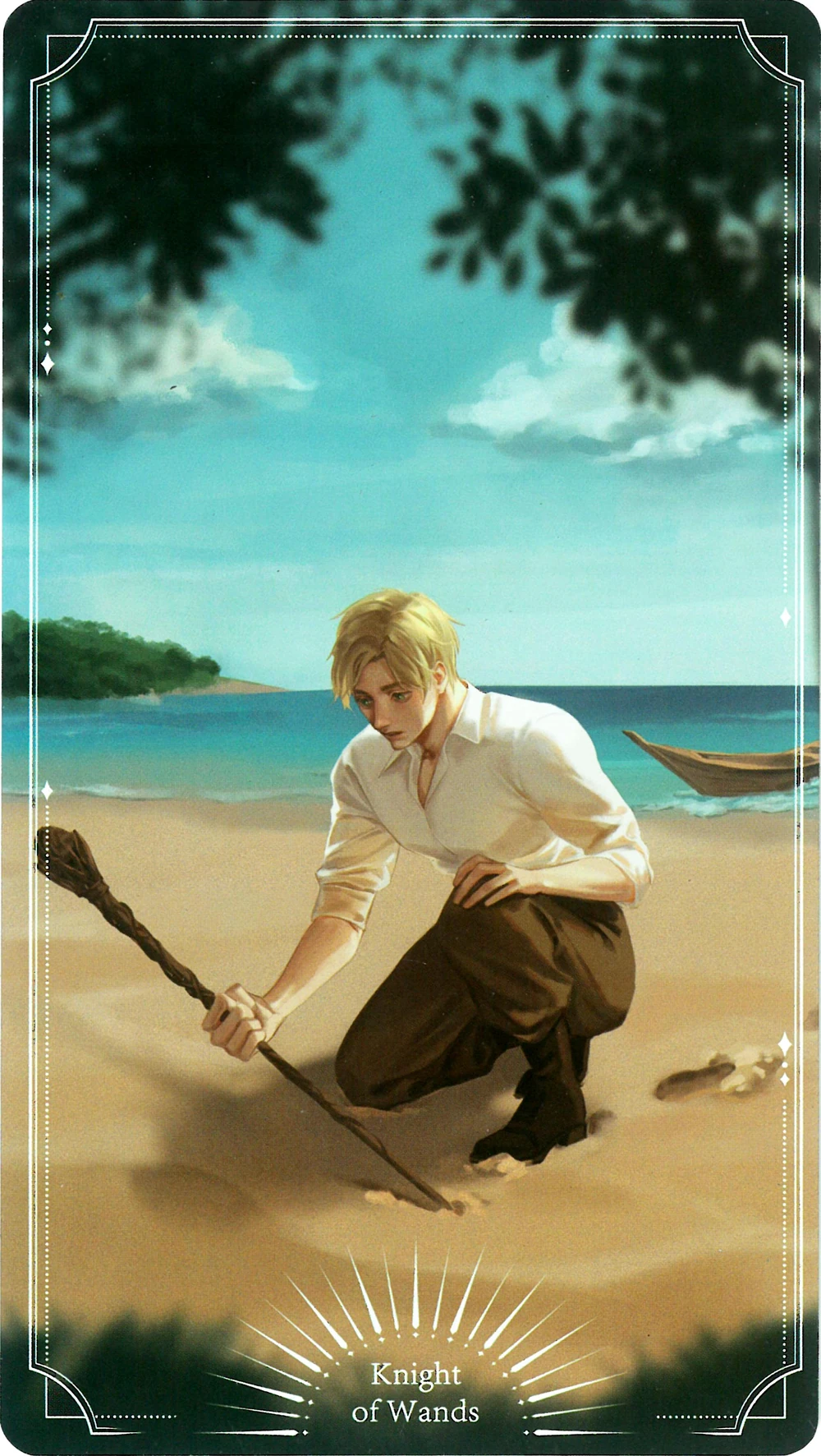 Anderson in search of treasures on an island out in the sea.