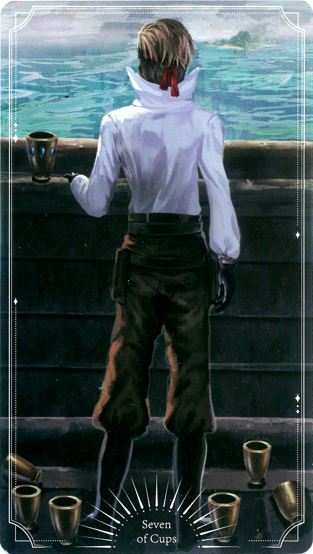 Danitz with Cohinem chalice after returning from Groselle_s Travels.