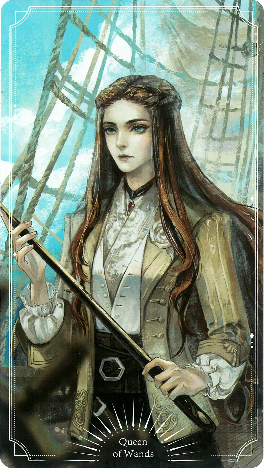 Edwina Edwards on her ship, the Golden Dream.