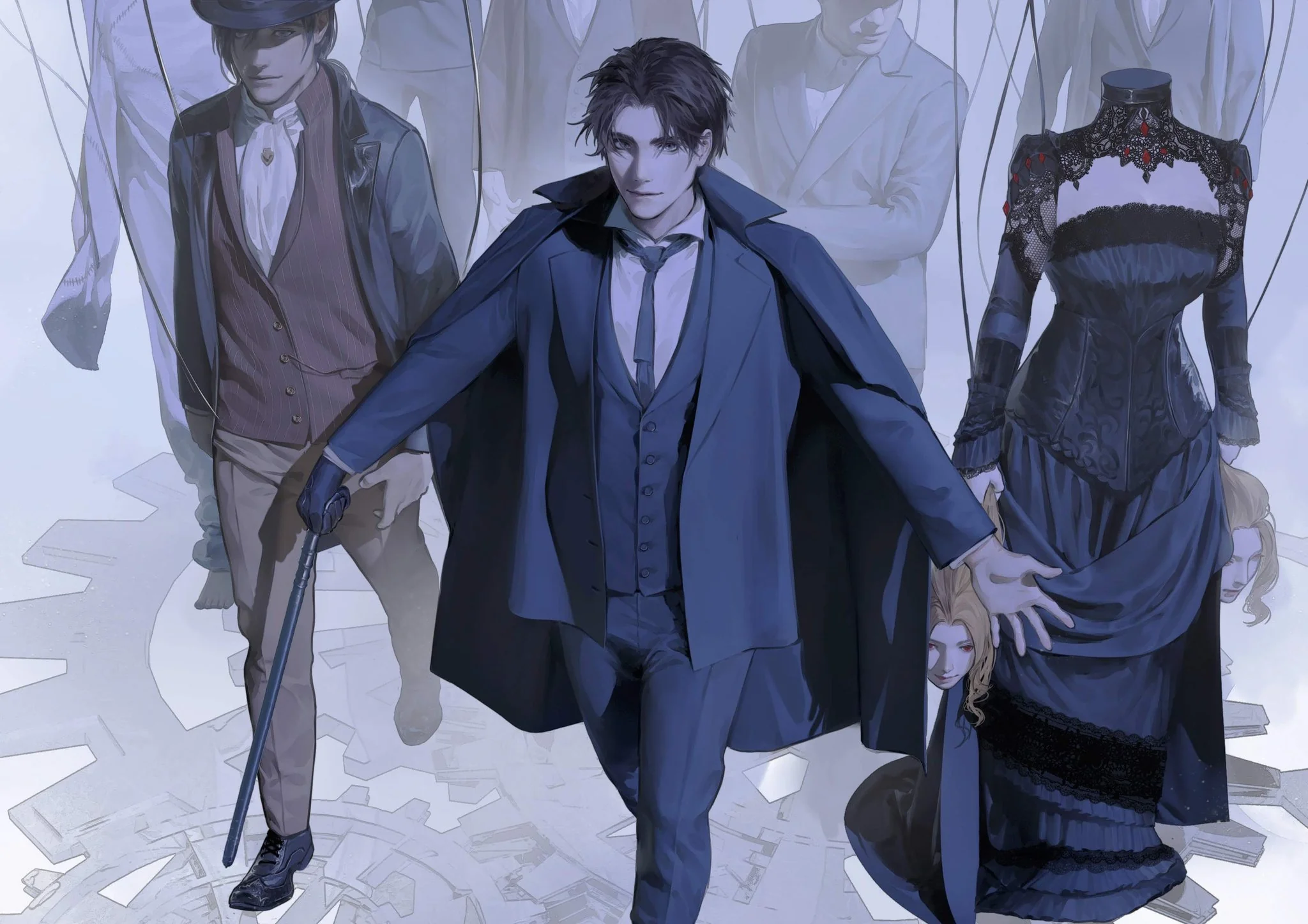 Gehrman Sparrow, Mr. Azik and Reinette Tinekerr.