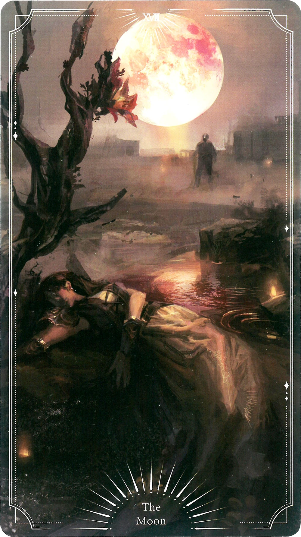 Artist Rendition of the Goddess of Harvest Omebella and her youngest son, Bladel, dying under the Crimson Moon in the Forsaken Land of the Gods.