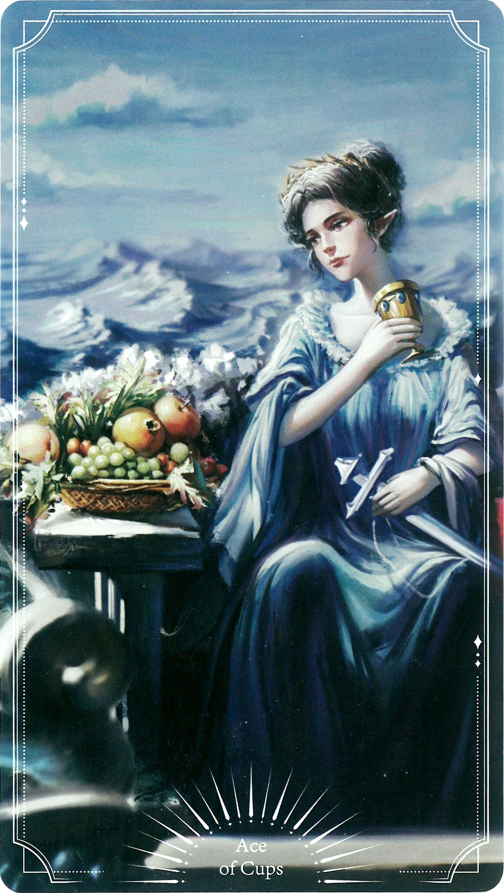 Queen of Calamity Cohinem holding her favorite cup.